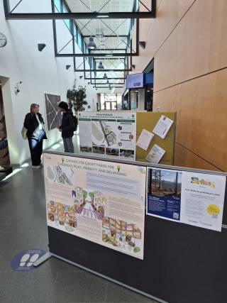 Poster exhibition at Leija Library in Ylöjärvi.