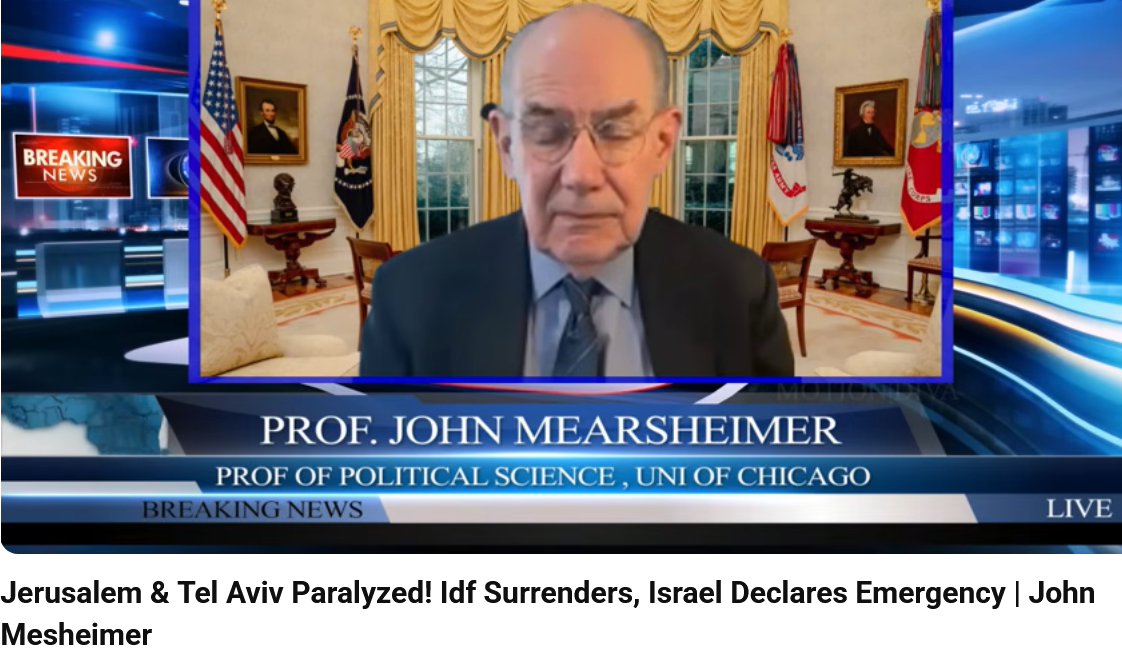 Mearsheimer deepfake