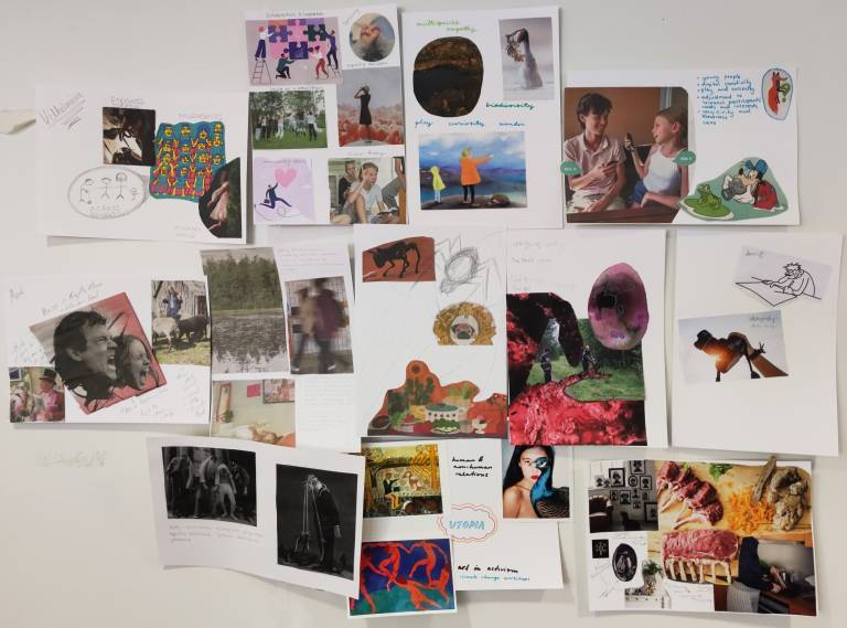 Photos and drawings on empathy.