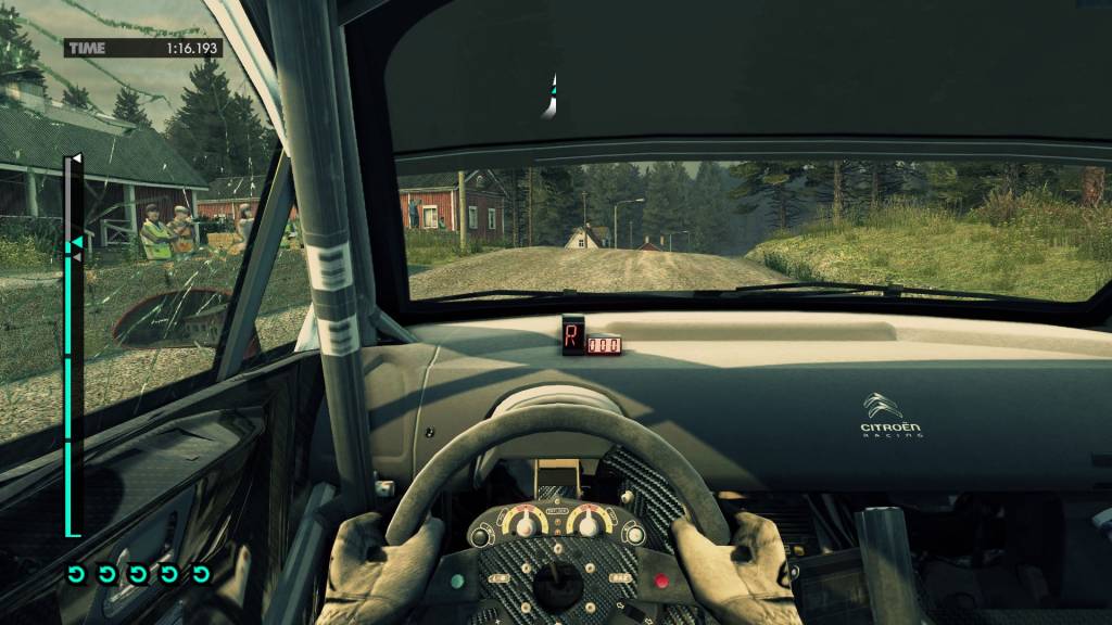 DiRT 3 (Codemasters, 2011), with UI and without.