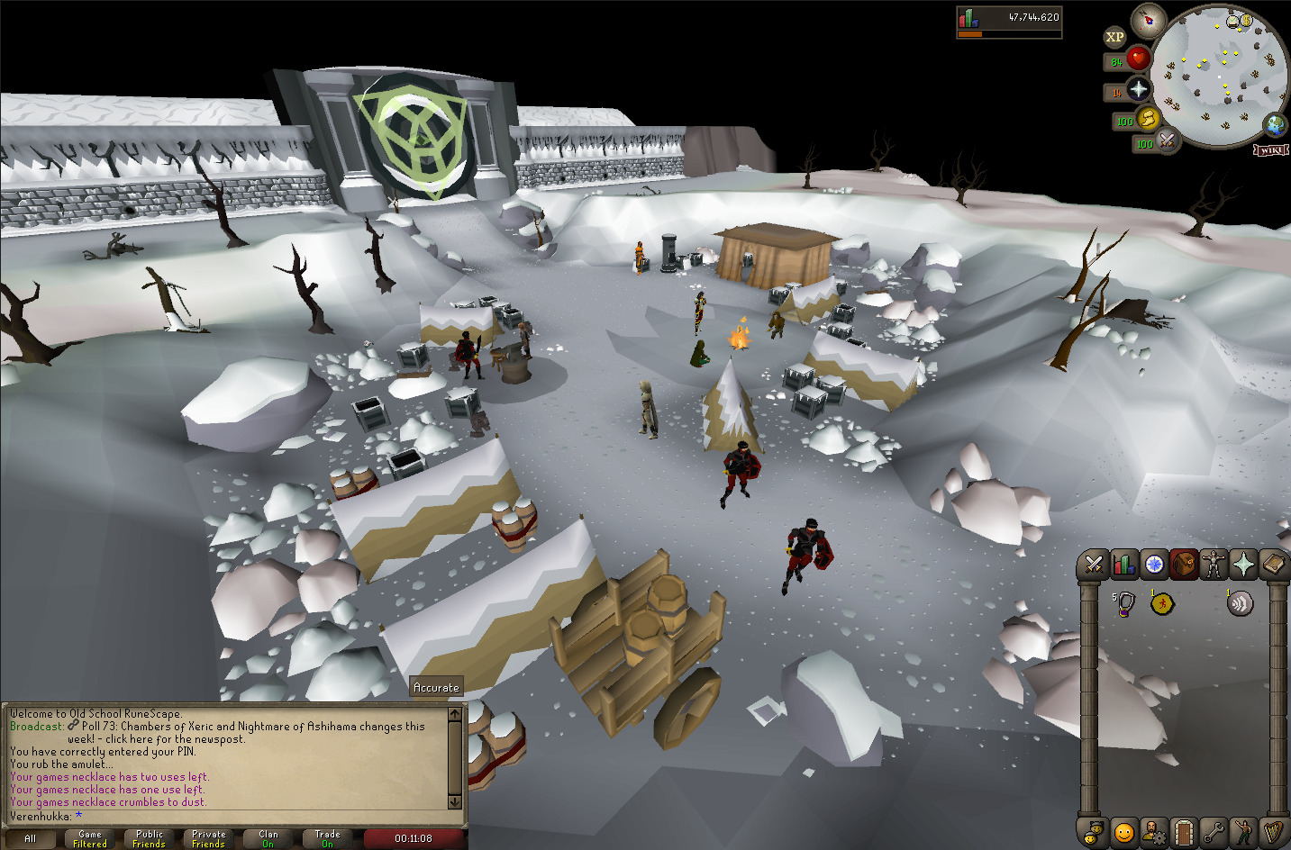 A camp in front of Wintertodt