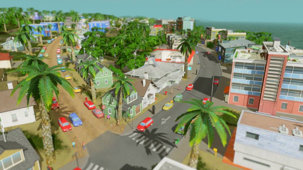 scene overlooking a low-density residential area near water 