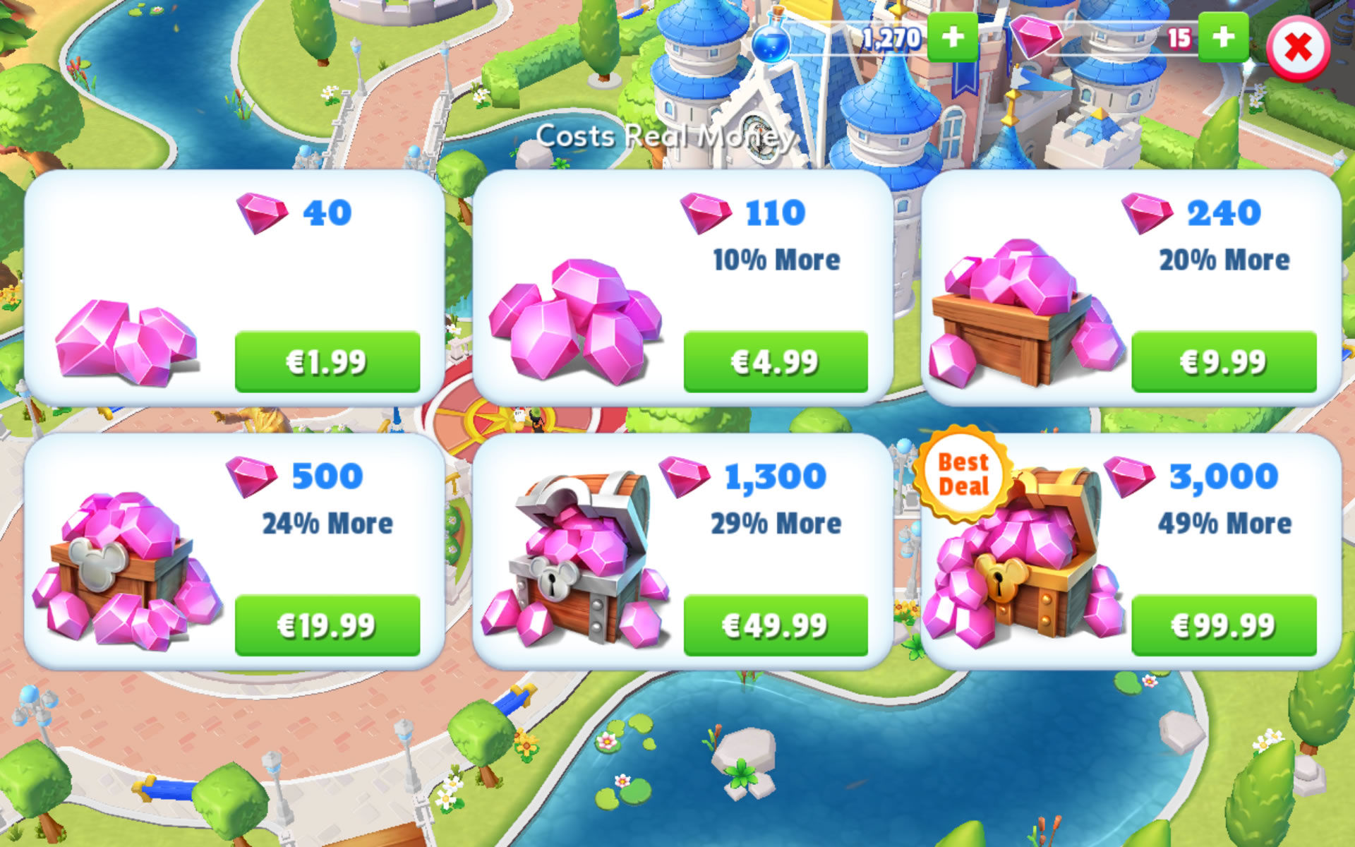 Monetization in the game