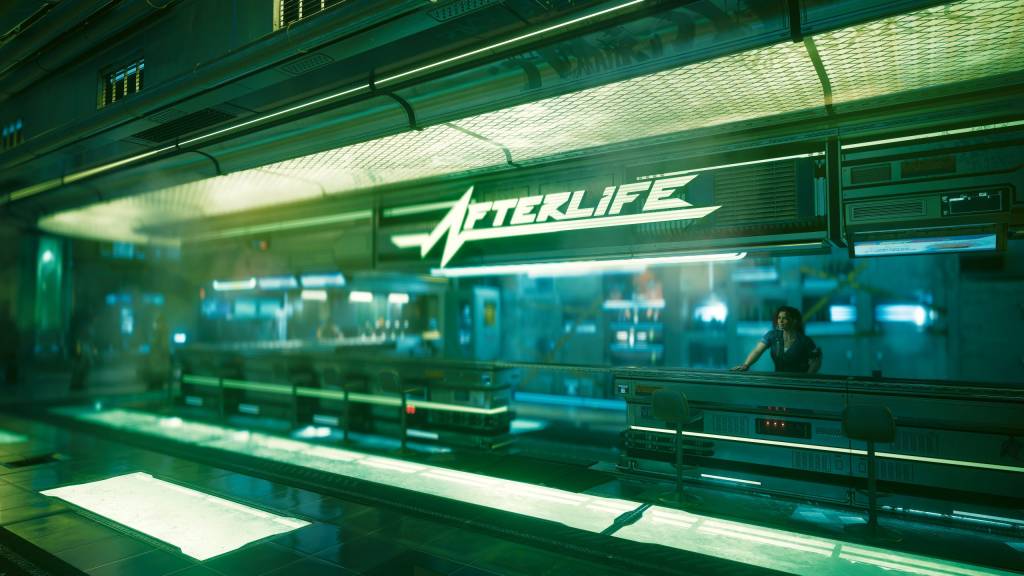 View on the bar of Afterlife night club.