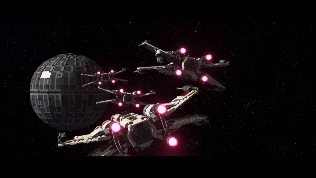 Spaceships flying in space