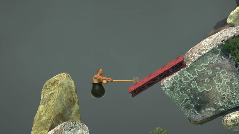 Screenshot: Climbing the mountain range