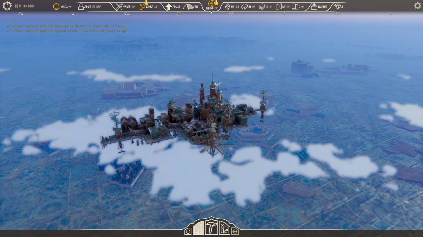 Flying city by day