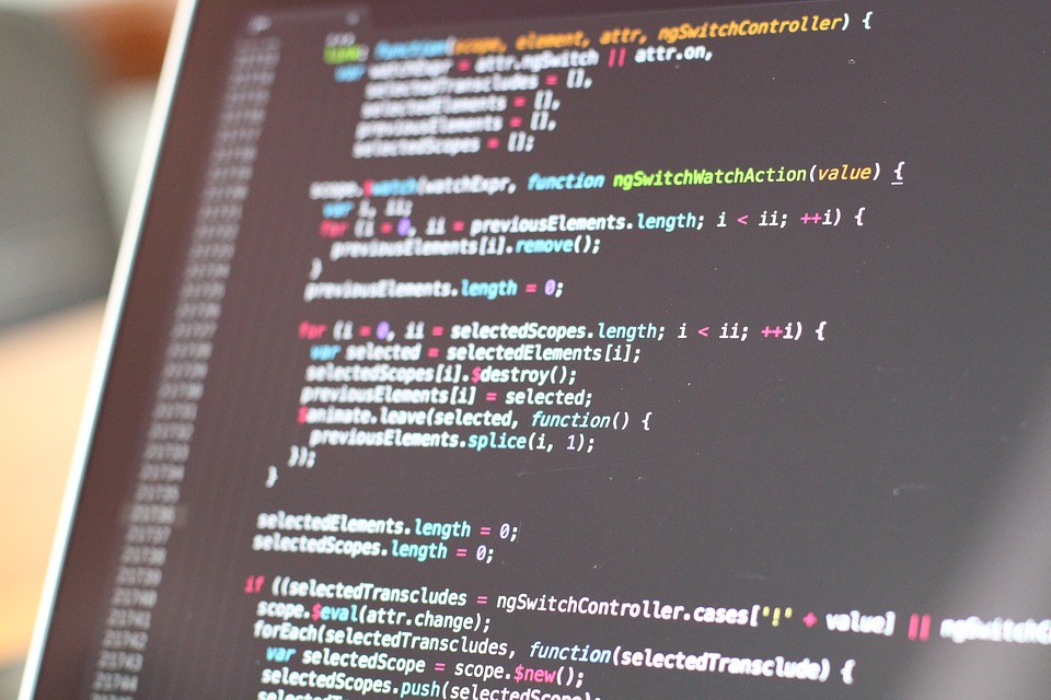 Lines of code used by programmers.
