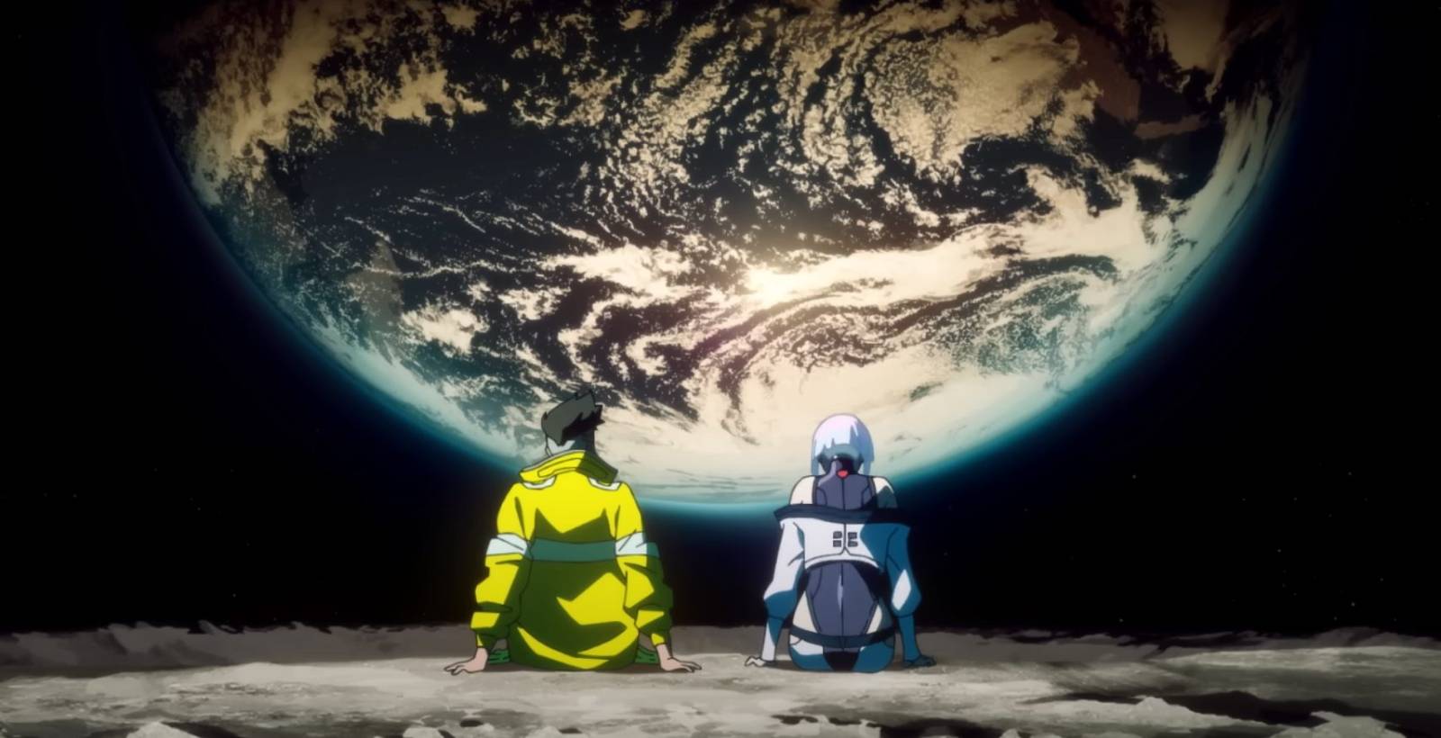 looking at the Earth from the Moon.