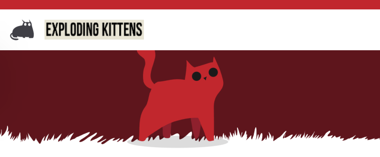 Exploding Kittens Cover. Name and logo. Taking from https://www.explodingkittens.com/