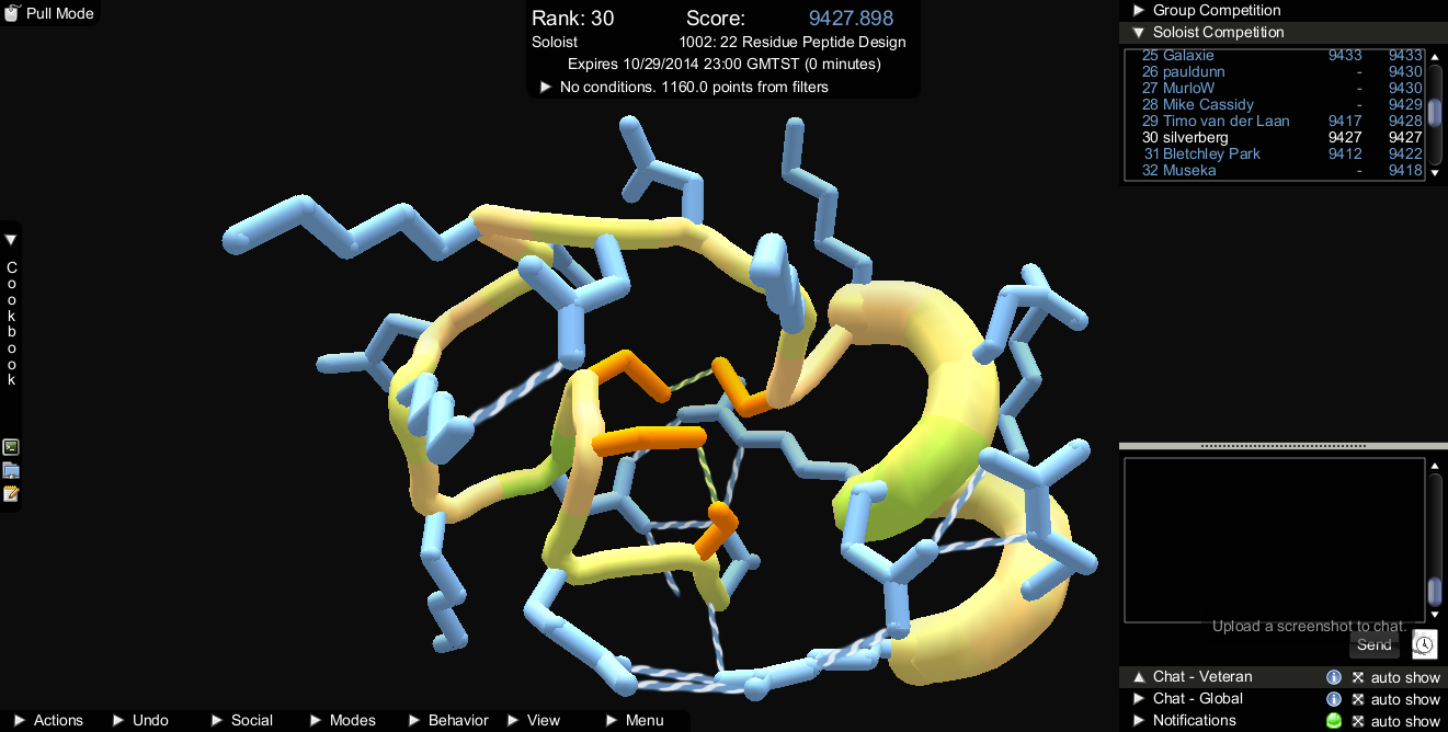 Foldit - a crowdsourcing game about proteing folding.