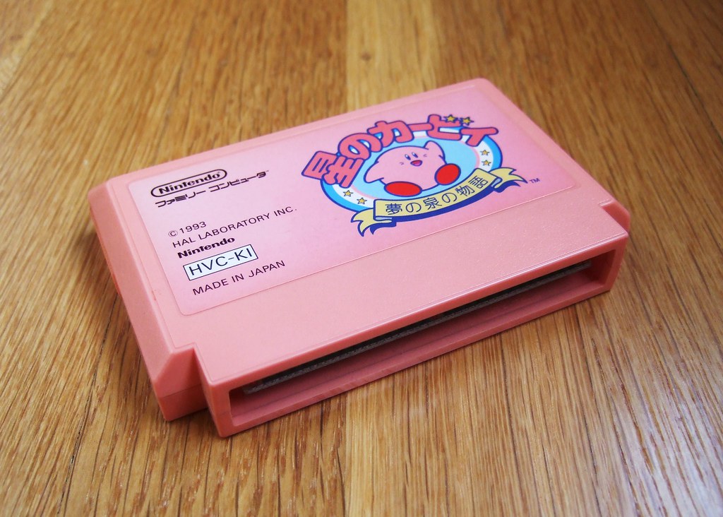 Japanese language copy of a Kirby Super Nintendo cartridge