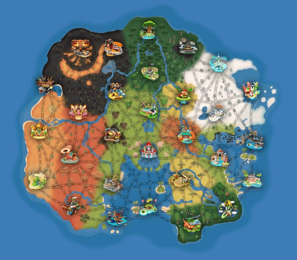 Map of Maro Kart World
