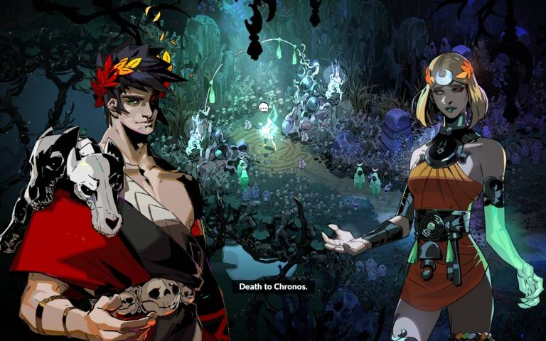 Screenshot from Hades II with Zagreus and Melinoe