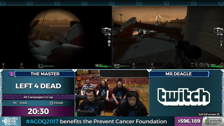 Runners The Master and Mr. Deagle are running Left 4 Dead at Awesome Games Done Quick 2017 event.