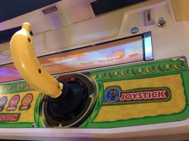 The banana-shaped joystick-controller for Monkey Ball.