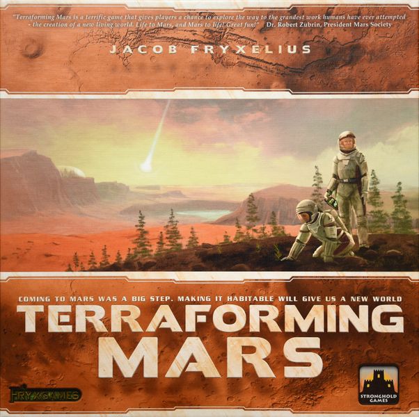 with brown and orange coloring. In the middle there is a picture of a view of Mars