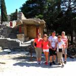 Us in front of the palace of Knossos