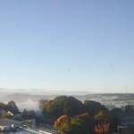 View from the DGRI Hospital over the town of Dumfries and the mountain of Criffel.
