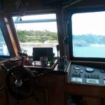 The captain's cabin at our day boat.