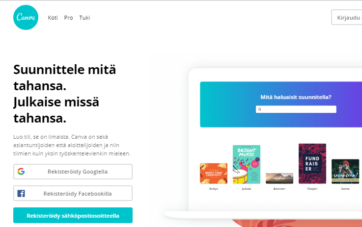 Canva – hyödynnä helppokäyttöistä ja ilmaista graafisen suunnittelun  sivustoa | TAMK Liiketalouden blogi | Tampereen korkeakouluyhteisö