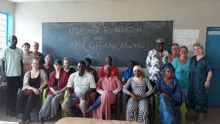 A group of lectures and organizers of the training workshops against female genital mutilation.