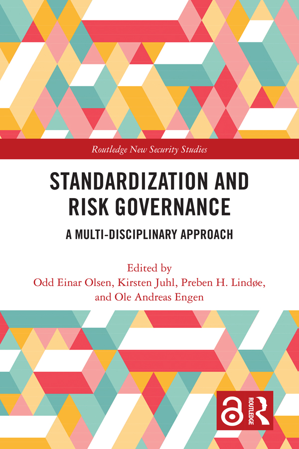 Standardization and Risk Governance book cover.