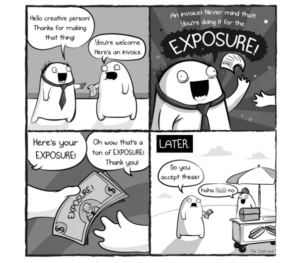 exposure cartoon