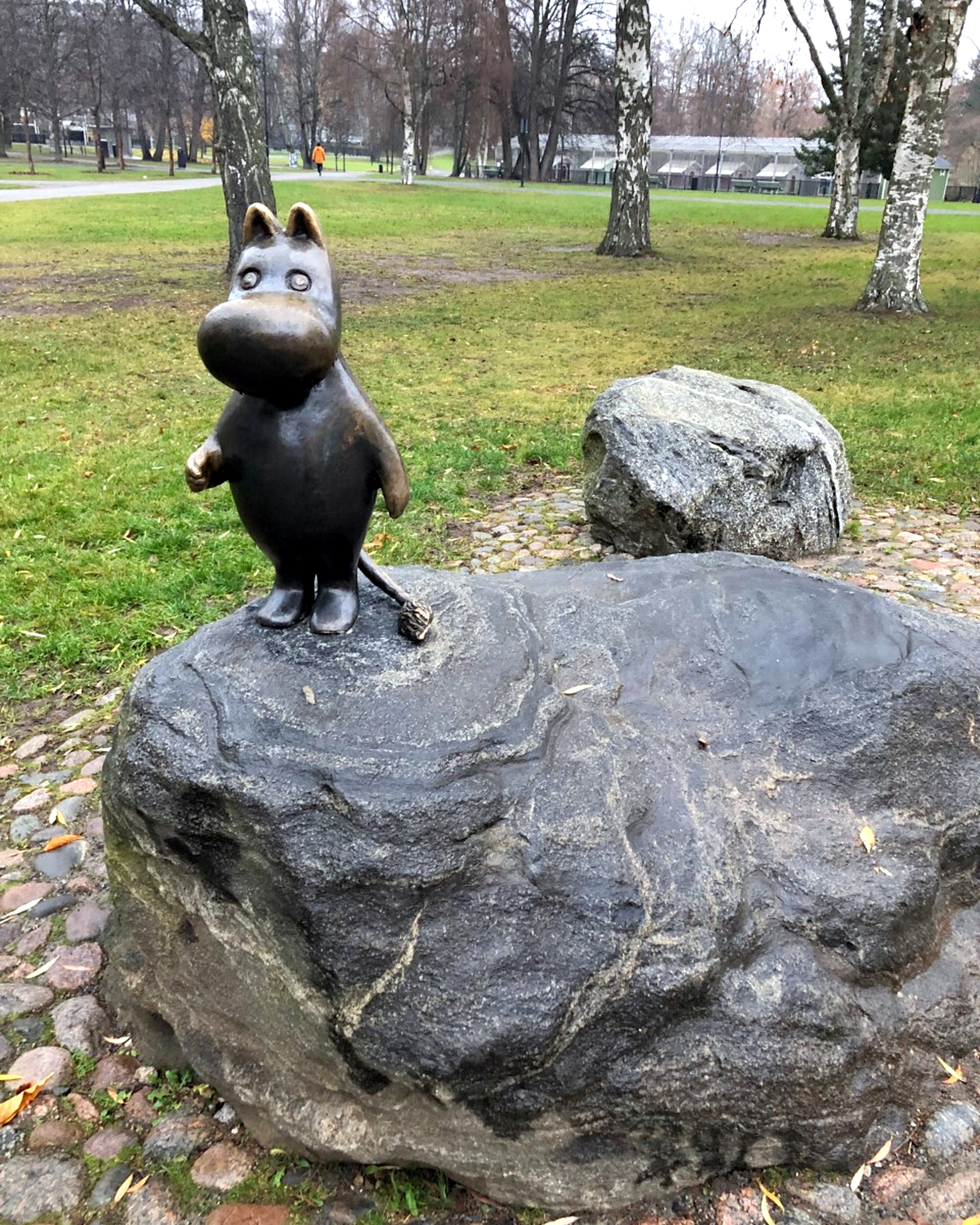 Moomintroll statue.