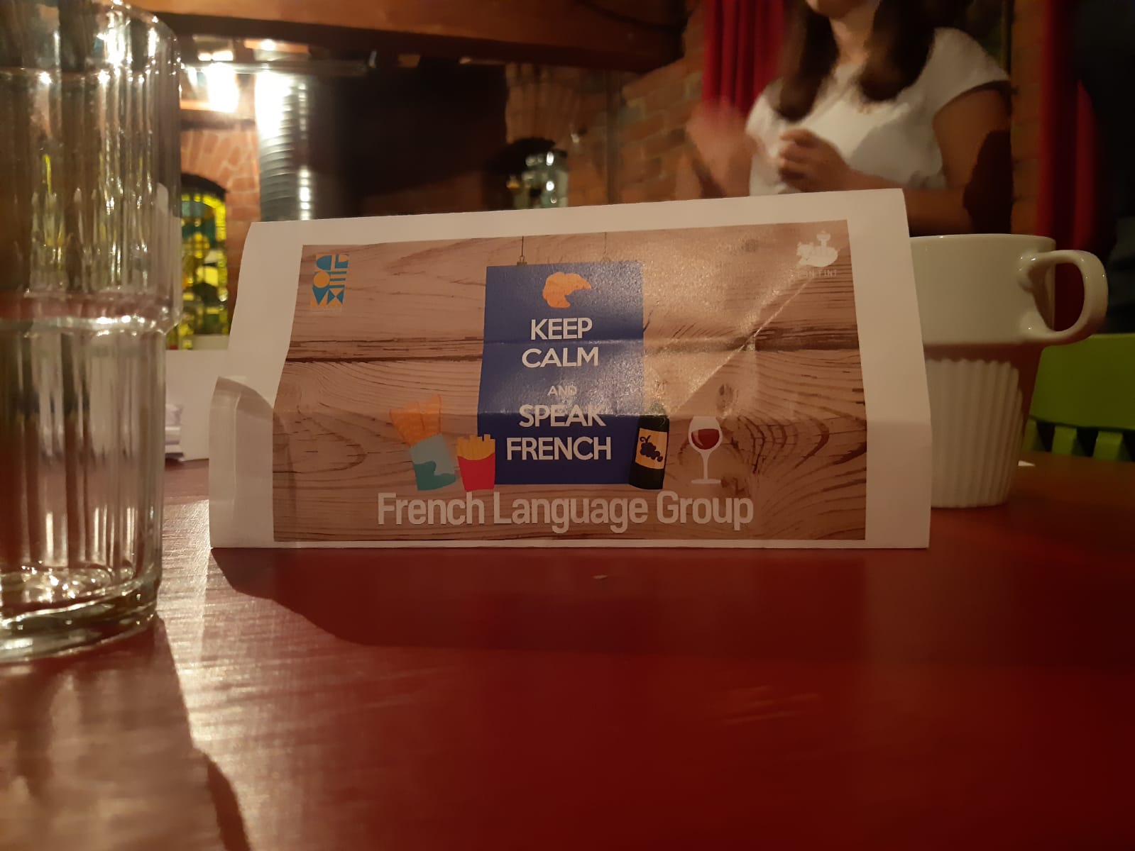 "Keep calm and speak French!"