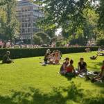people on a picnic in Helsinki