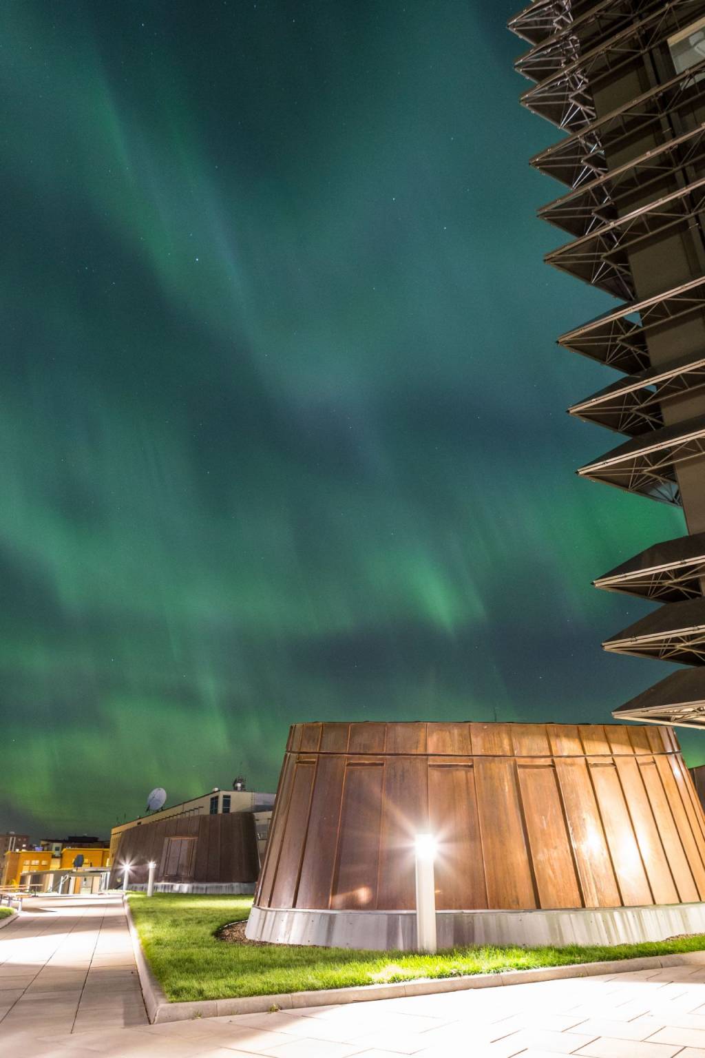 northern lights at Hervanta campus