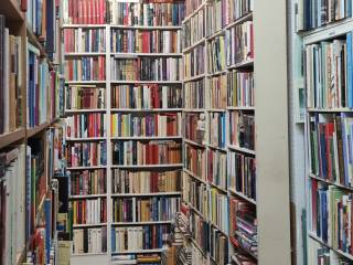 Book shelves.