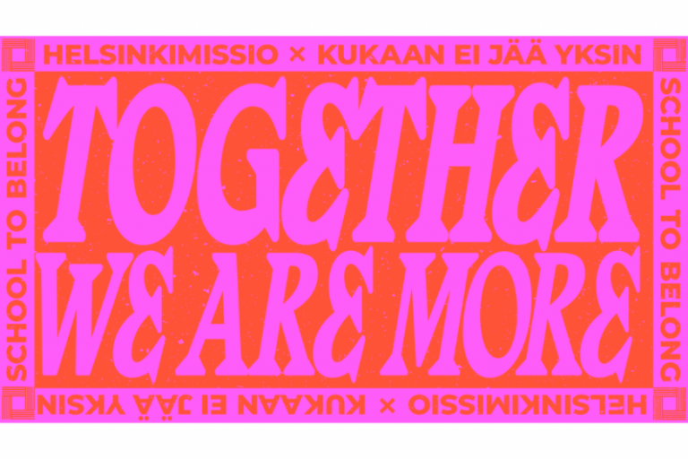 Together we are more -teksti kuvassa