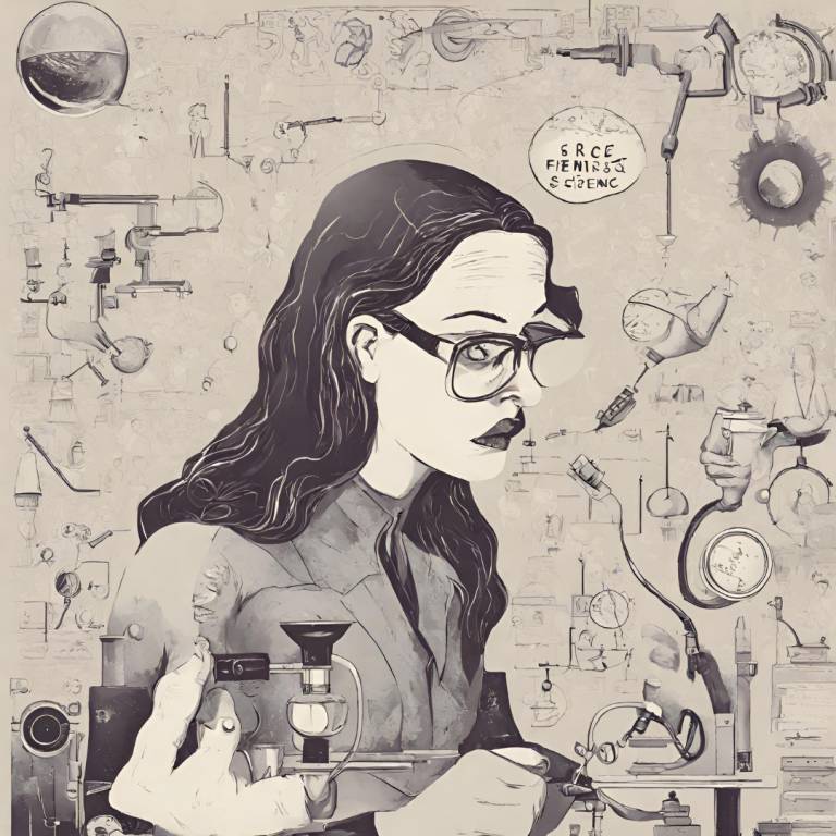a grayscale image of a female scholar with eye glasses