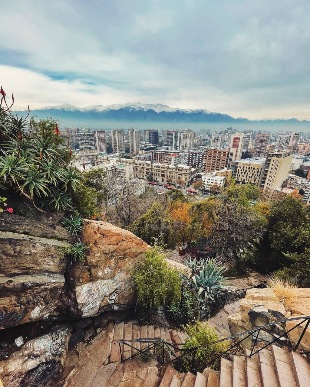 City view from Santiago, Chile.