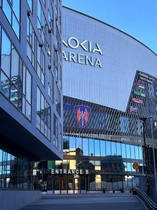 Tunnalemakuva, jossa Nokia Arenan logo