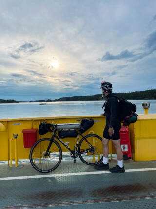 Bike trip through Archipelago Trail, near Turku